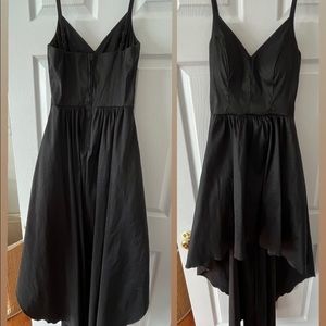 High low black dress